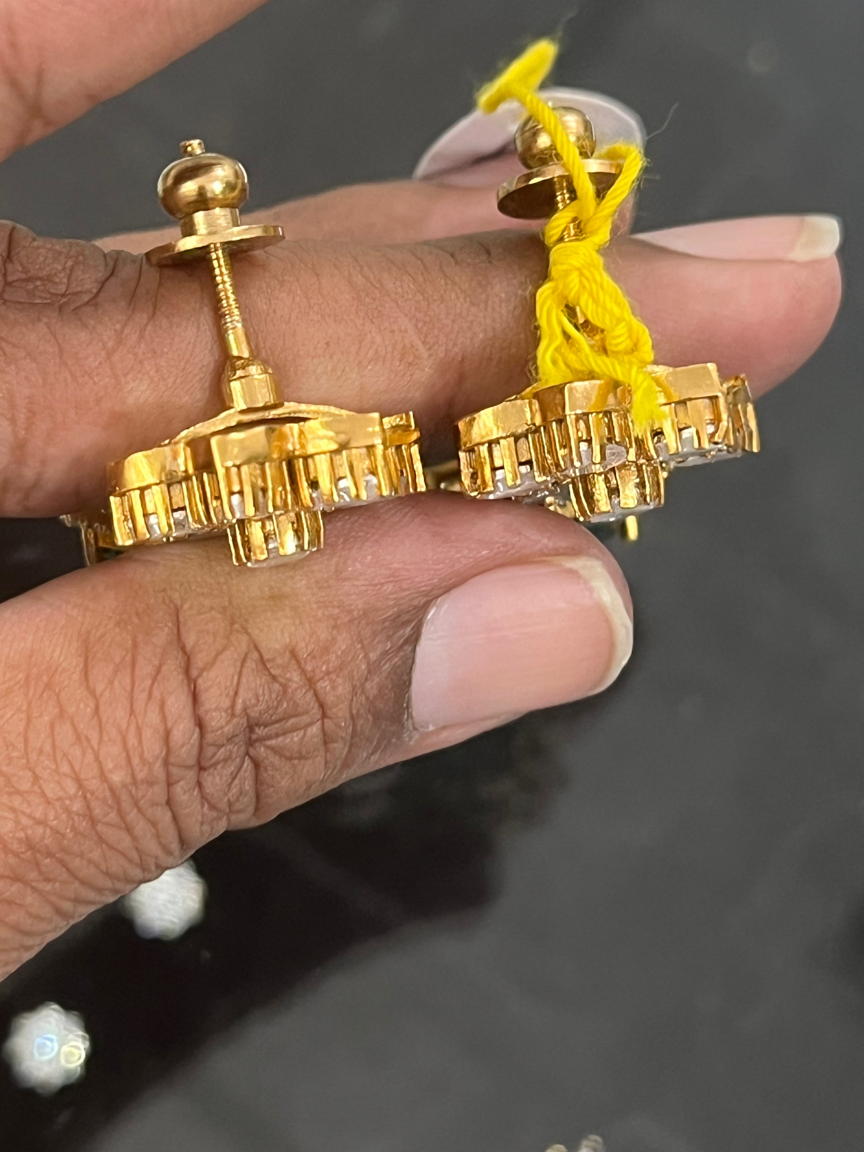 CF041 Earrings in mosonite
