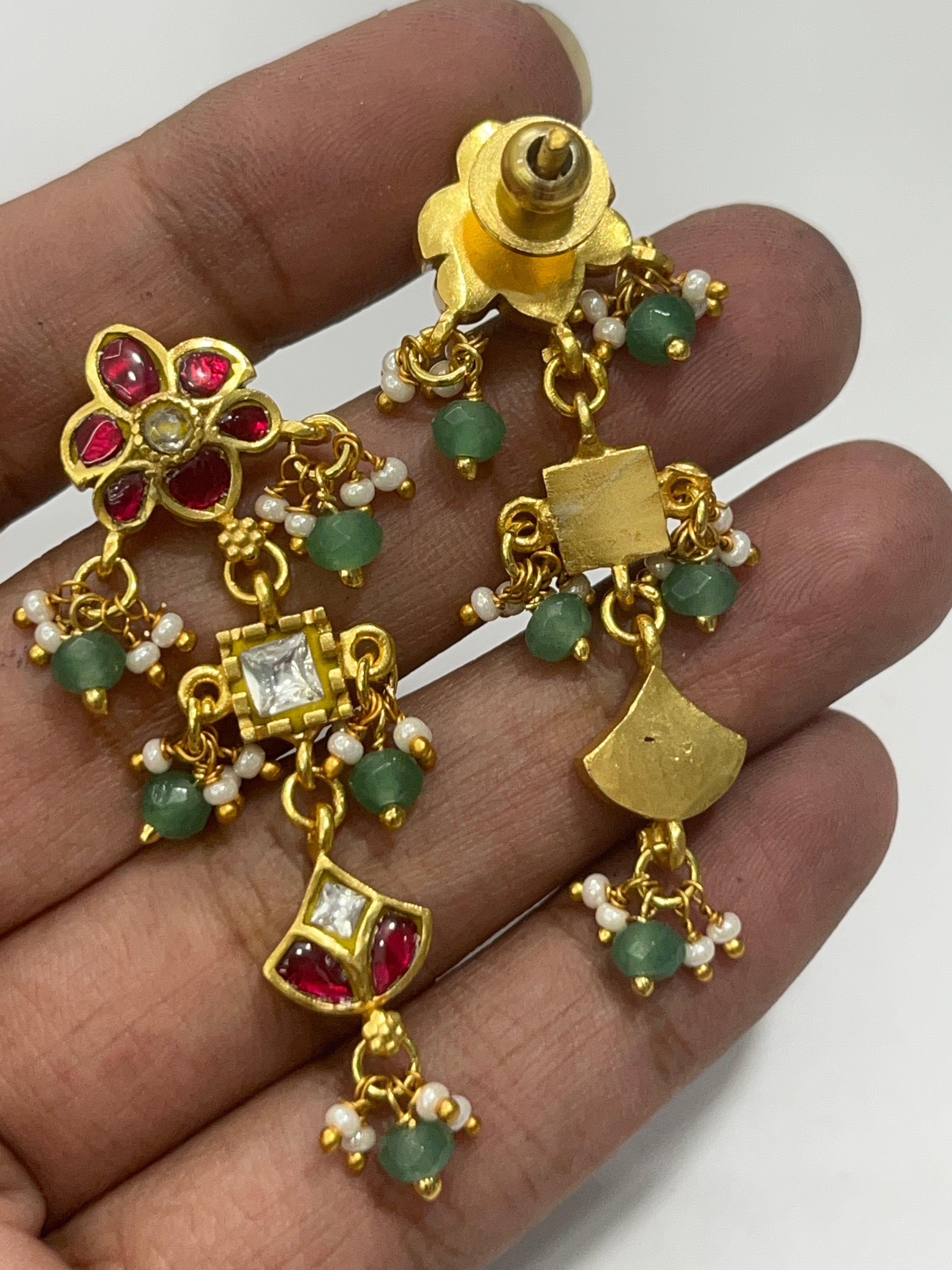 CF050 Kundan Earrings