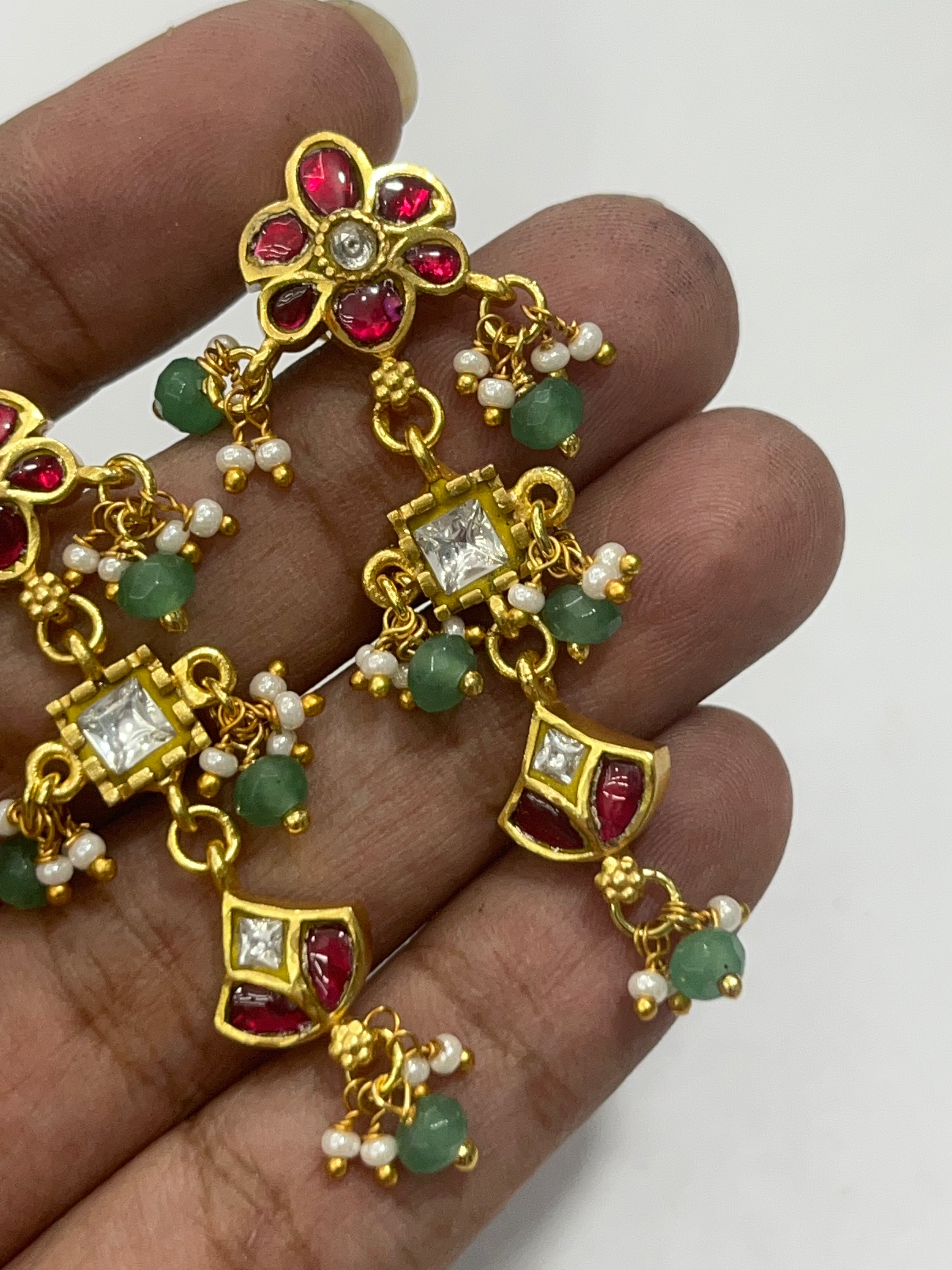 CF050 Kundan Earrings