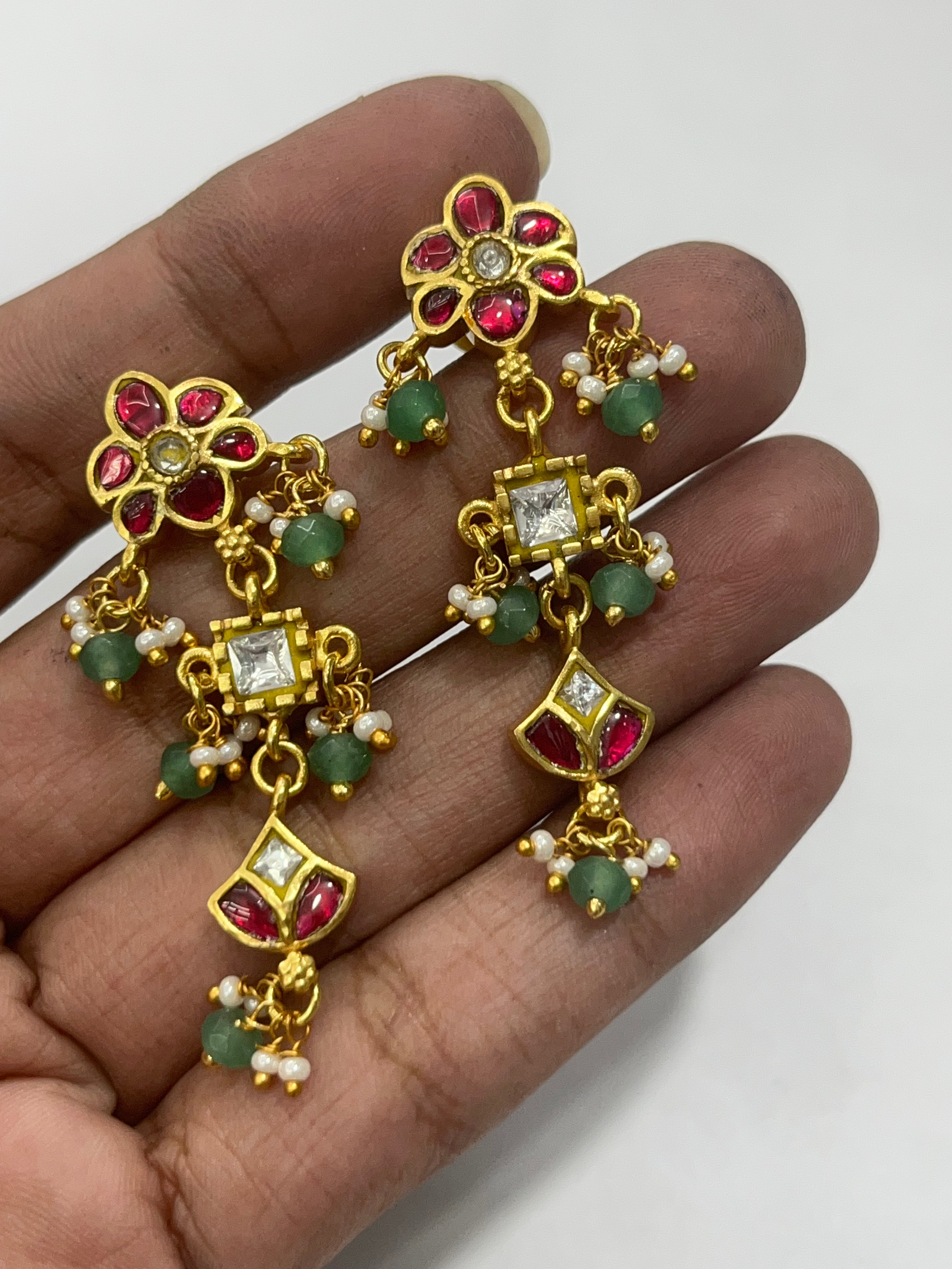 CF050 Kundan Earrings