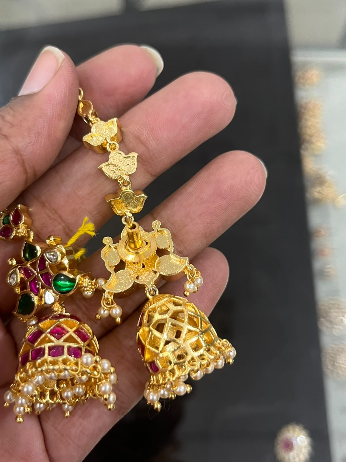 CF064 Kundan Earrings
