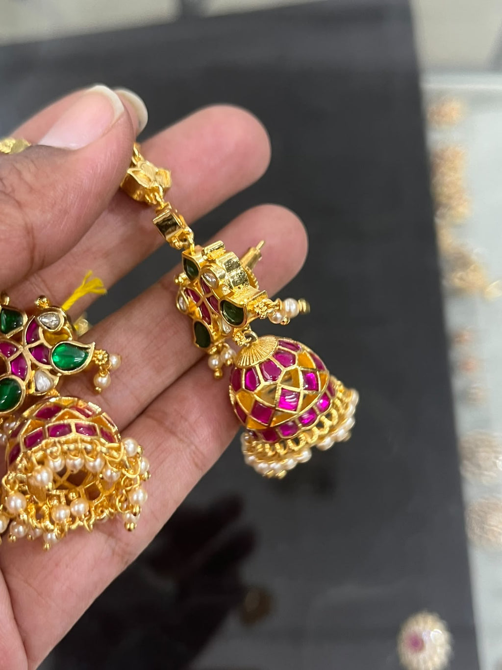 CF064 Kundan Earrings