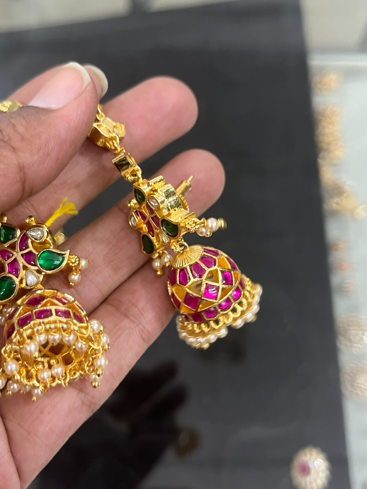 CF064 Kundan Earrings