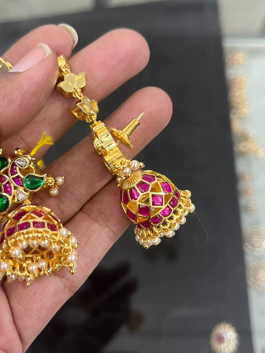 CF064 Kundan Earrings