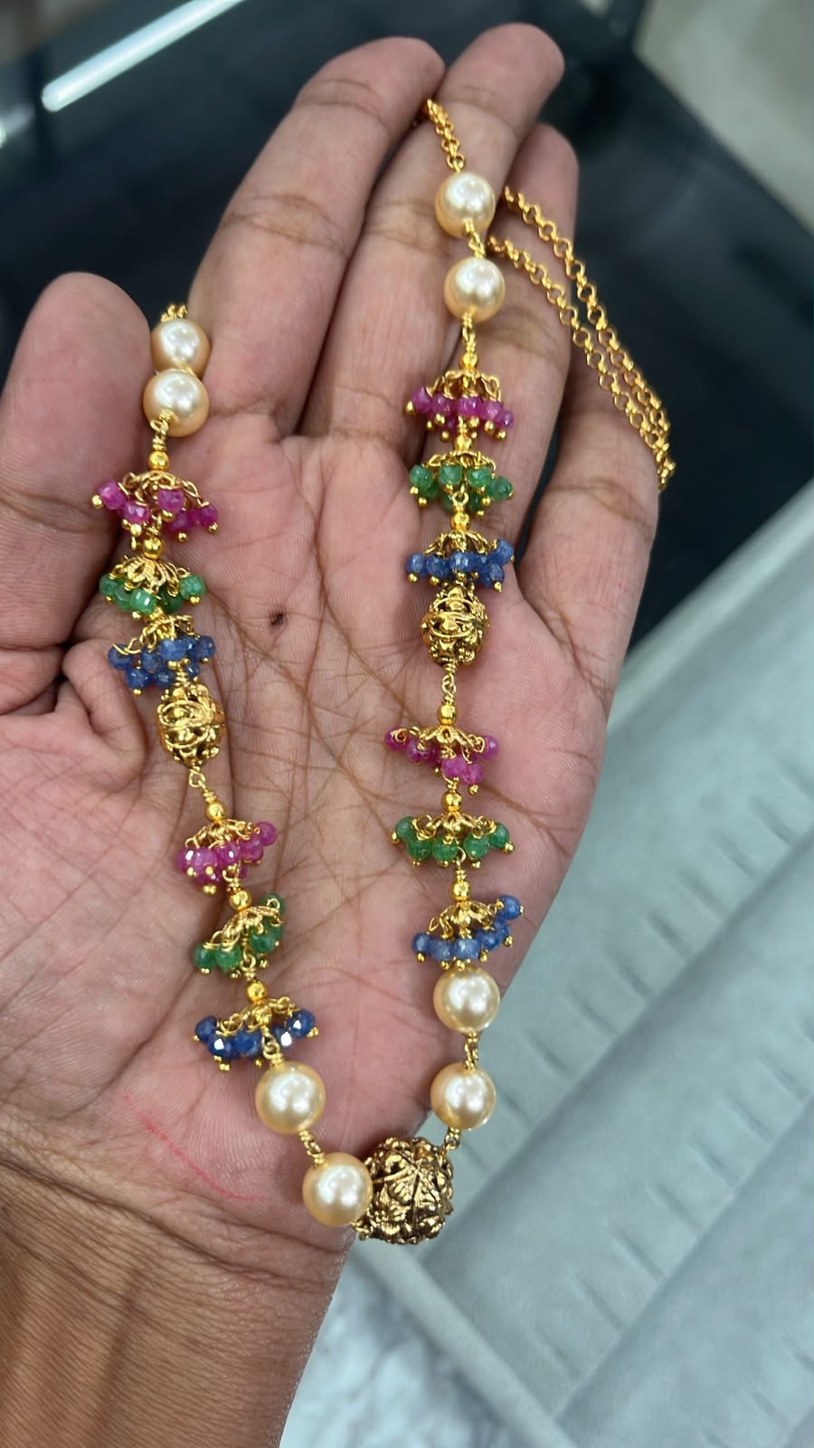 CF012 cz beads mala