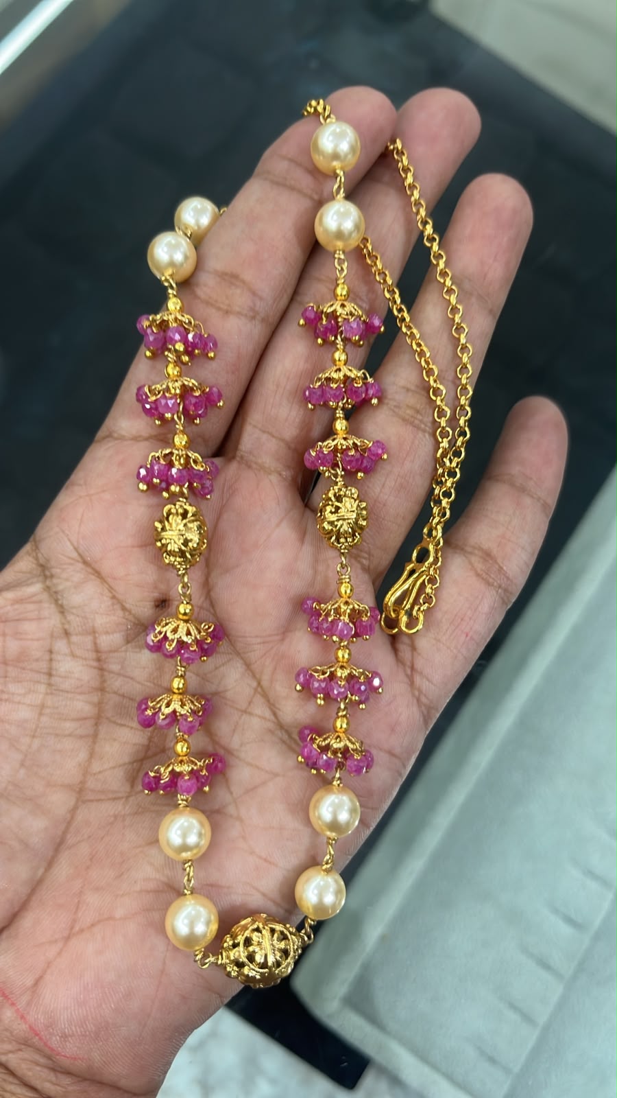 CF012 cz beads mala