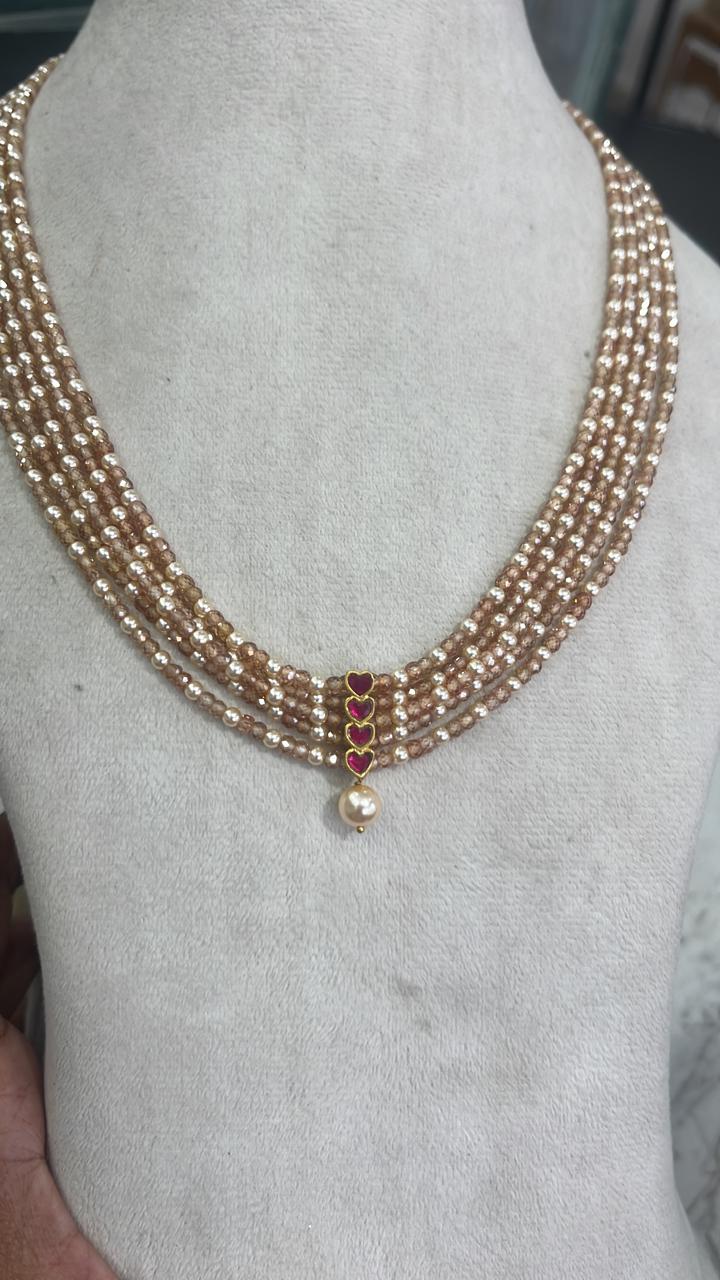 CF028 CZ Beads mala (18 inches)